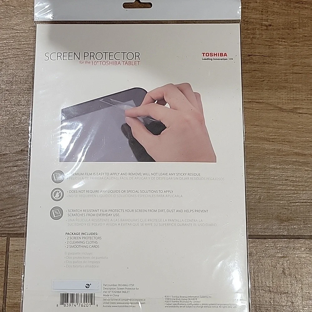 NWT: 2 Toshiba Back Covers & 2 Packages Screen Protectors For 10